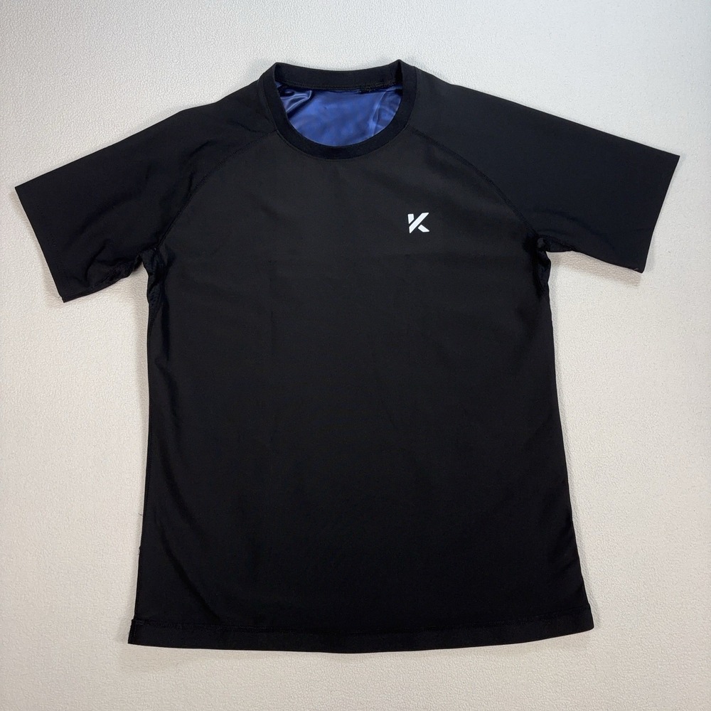 Kewlioo Heat Trapping Sauna T-Shirt Men's M Black Snug &‎ Tight Fit Gym Workout